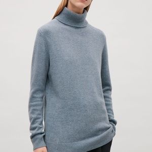 COS 100% cashmere turtle-neck